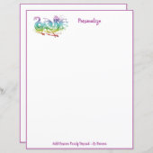 Mythische monster-regenboogkleur vliegende draak (Voorkant / Achterkant)