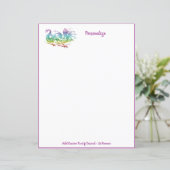 Mythische monster-regenboogkleur vliegende draak (Staand voorkant)