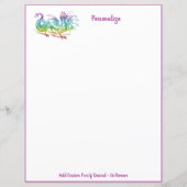 Mythische monster-regenboogkleur vliegende draak (Voorkant)