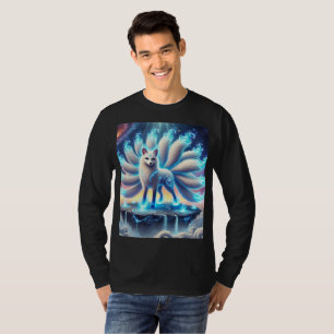 Mythische Neon Nine-Tailed Fox T-shirt T-Shirt Des