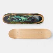 Mythische ontmoeting in het bos persoonlijk skateboard (Horizontaal)