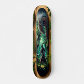 Mythische ontmoeting in het bos persoonlijk skateboard (Voorkant)