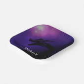 Mythische Paarse Draak Verjaardag Papieren Bordje (Gebogen)