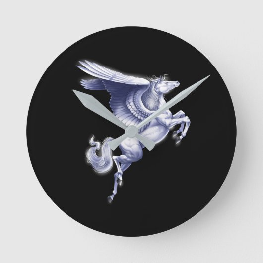 Mythische Pegasus Ronde Klok (Voorkant)