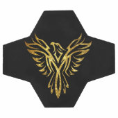 Mythische Phoenix Bird Rising Logo (Faux Gold) Voetbal (Enkel)