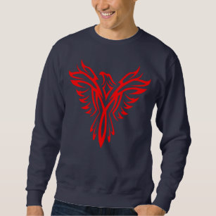Mythische Phoenix Bird Rising Logo (rood) Trui