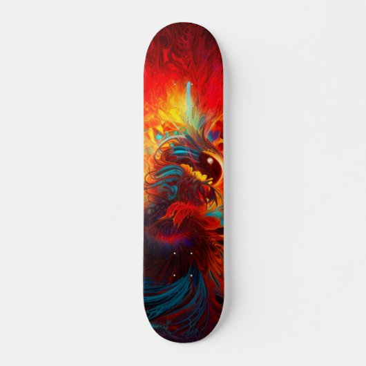 Mythische Phoenix Rising from the Flames Skateboar Persoonlijk Skateboard (Voorkant)