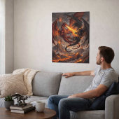 Mythische Rijken Botsing van Draken Poster
