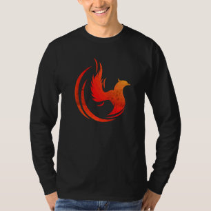 Mythische Rising Firebird Phoenix Bird Inspiratie T-shirt
