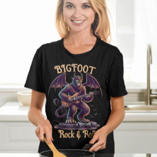 Mythische Rockstar: Bigfoots gitaarsolo T-shirt