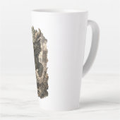 Mythische Stenen Bewaker Fantasy Sticker Latte Mok (Rechterhoek)