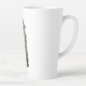 Mythische Stenen Bewaker Fantasy Sticker Latte Mok (Rechts)