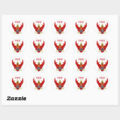 Mythische Tahi figuur Ronde Sticker (Vel)