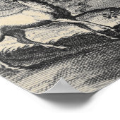 Mythische Unicorn in het bos Poster (Hoek)