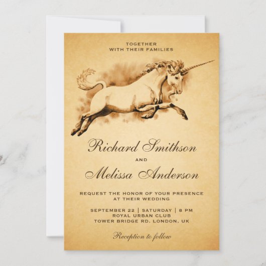  Mythische Unicorn Weddenschap Kaart (Voorkant)