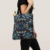 Mythische veren tote bag (Dichtbij)