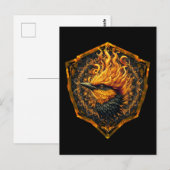 Mythische vlamvogel briefkaart (Voorkant / Achterkant)