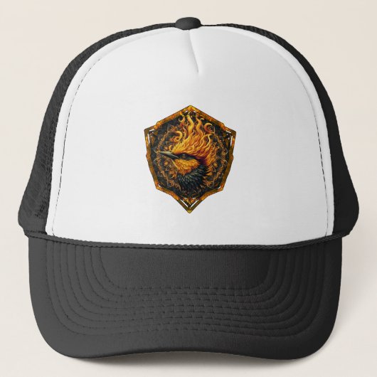 Mythische vlamvogel trucker pet (Voorkant)