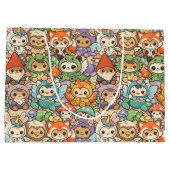 Mythische Vrienden Parade | Zachte Pastel Magie Groot Cadeauzakje (Achterkant)
