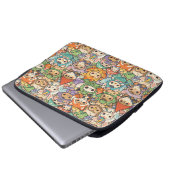 Mythische Vrienden Parade | Zachte Pastel Magie Laptop Sleeve (Voorkant onderkant)