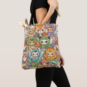 Mythische Vrienden Parade Zachte Pastel Magie Tote Bag