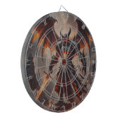 Mythische vurige demon dartbord (Voorkant Links)