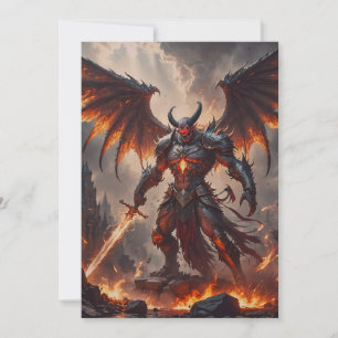 Mythische vurige demon kaart