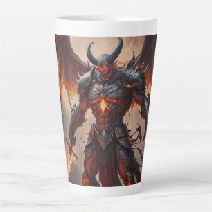 Mythische vurige demon latte mok