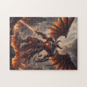 Mythische vurige demon legpuzzel (Horizontaal)