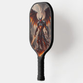 Mythische vurige demon pickleball paddle (Links)