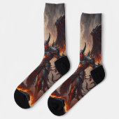 Mythische vurige demon sokken (Links)