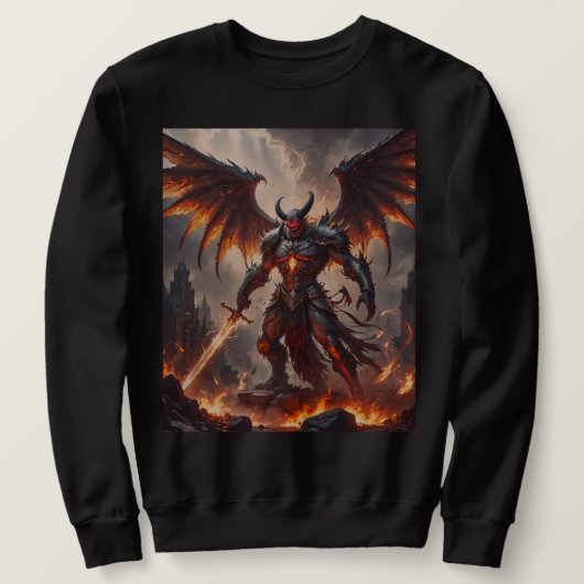 Mythische vurige demon trui (Design voorkant)