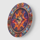 Mythische vuur wandklok (Hoek)
