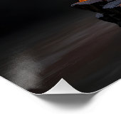 Mythische vuurstier perfect poster (Hoek)