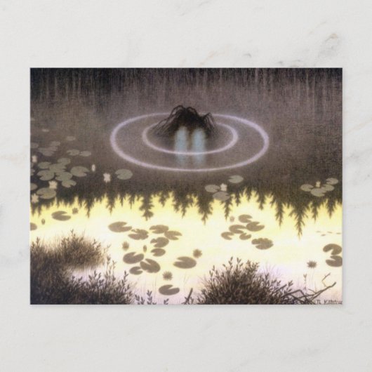 Mythische waterspliet nokken briefkaart (Voorkant)