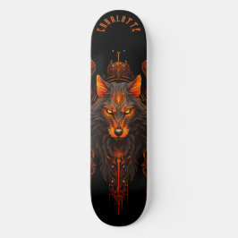 Mythische weerwolf-stam patronen donkere fantasy persoonlijk skateboard