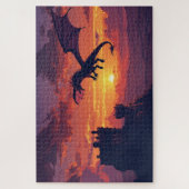 Mythische Welshe Draak Legpuzzel (Verticaal)