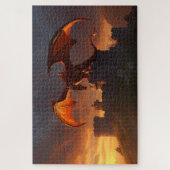 Mythische Welshe Draak Legpuzzel (Verticaal)