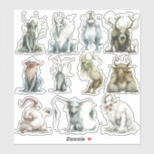 Mythische wezens Nordic Sticker (Vel)