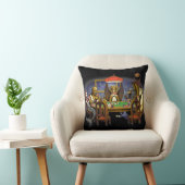 Mythische wezens spelen poker kussen (Stoel)