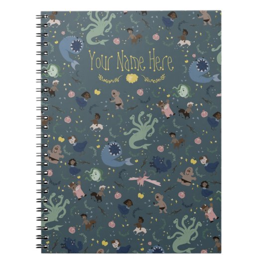 Mythische wezens spiraal Notitieboek (Voorkant)