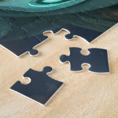 Mythische Witte Boswachter met Gouden Geweien Legpuzzel (Zijkant)