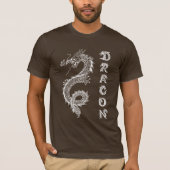Mythische Witte Chinese Draak Dracon T-shirt (Voorkant)