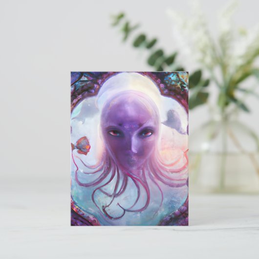 Mythische Zee creatie Briefkaart (Staand voorkant)