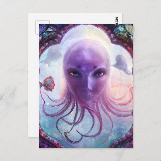 Mythische Zee creatie Briefkaart (Voorkant / Achterkant)