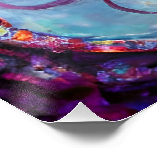 Mythische Zee creatie Perfect Poster (Hoek)