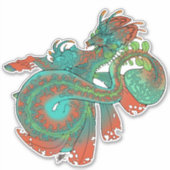 Mythische zeeen beesten sticker (Voorkant)