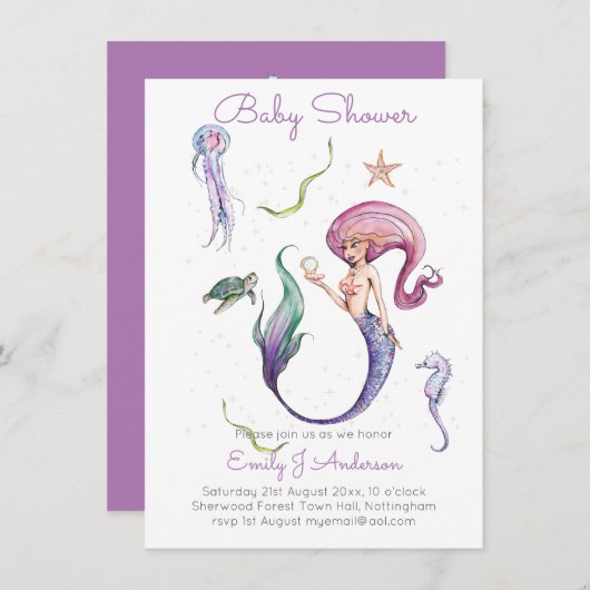 Mythische Zeemeermin en Vrienden Baby Borrel Incl. (Voorkant / Achterkant)