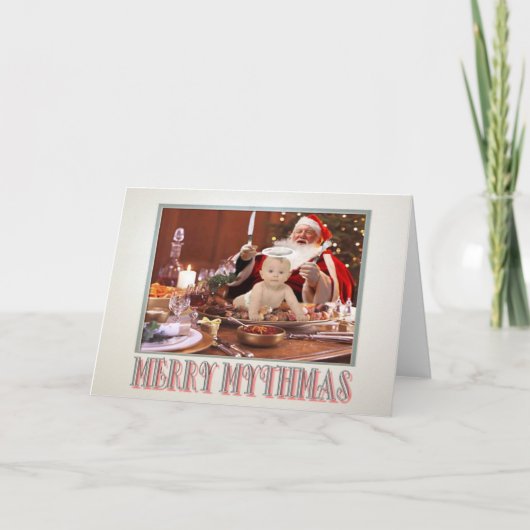 Mythmasdiner Feestdagen Kaart (Voorkant)