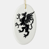 Mythological dragon keramisch ornament (Rechts)